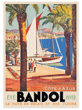 Vintage Bandol Côte d’Azur - Art Print